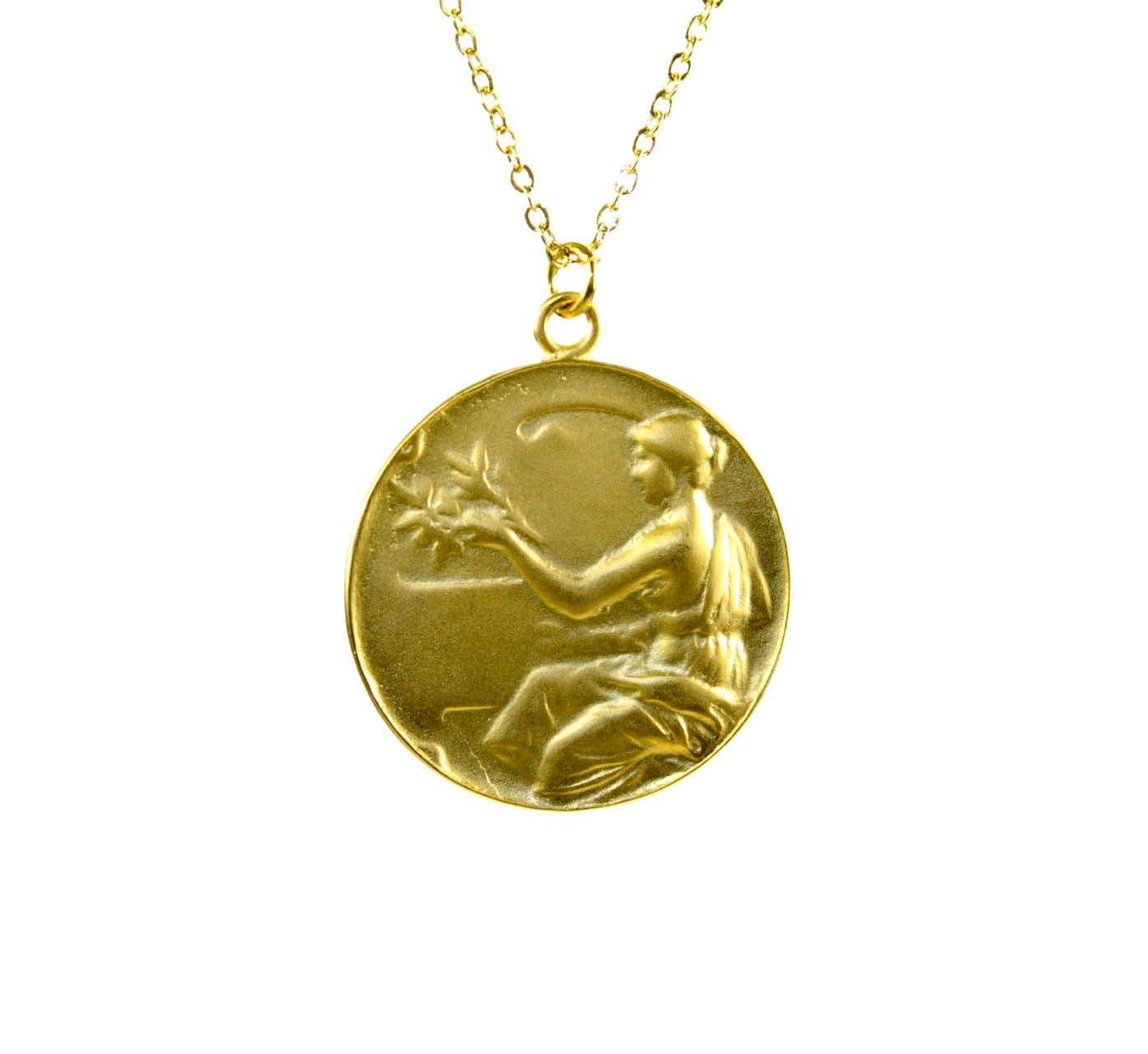 Wheat & Figure Ancient Coin | 3018
