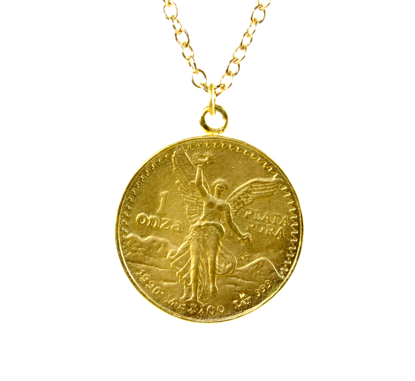 Plata Pura 1 Onza 1990 Coin Pendant | 3030