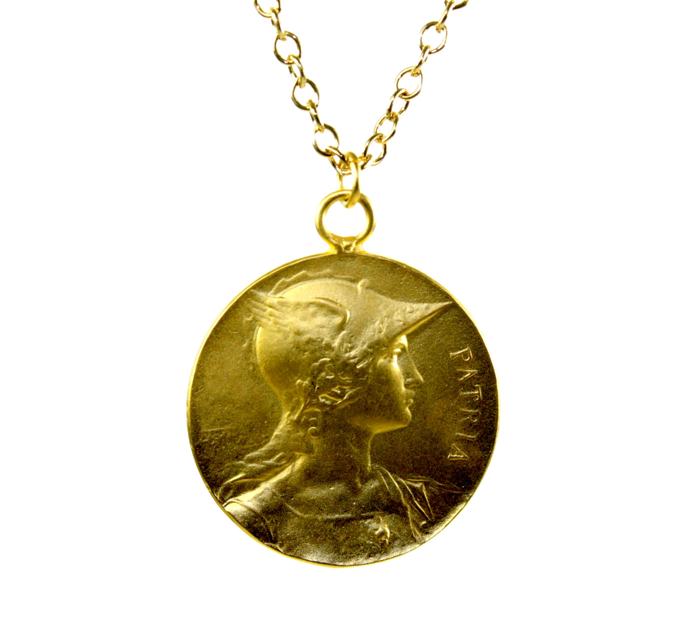 Patria Ancient Leafed Pendant Coin | 3034