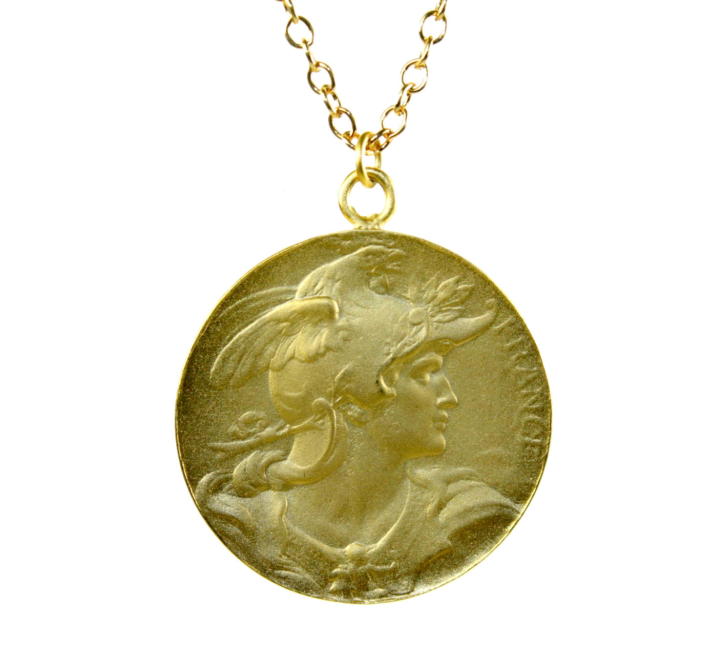 France Male Facial Antique Coin | 3041