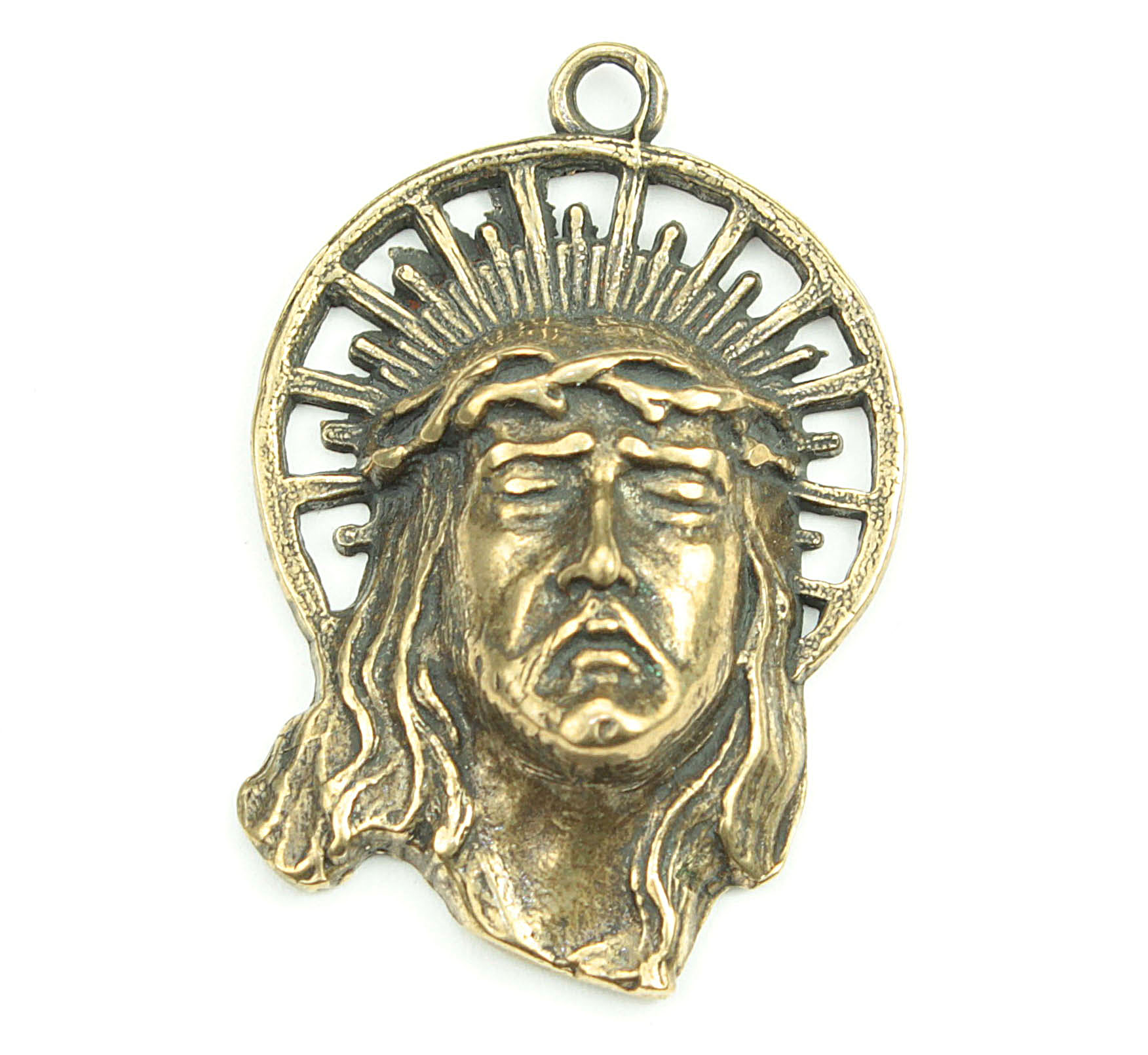 Male Facial Ancient Religious Medallion | 3696