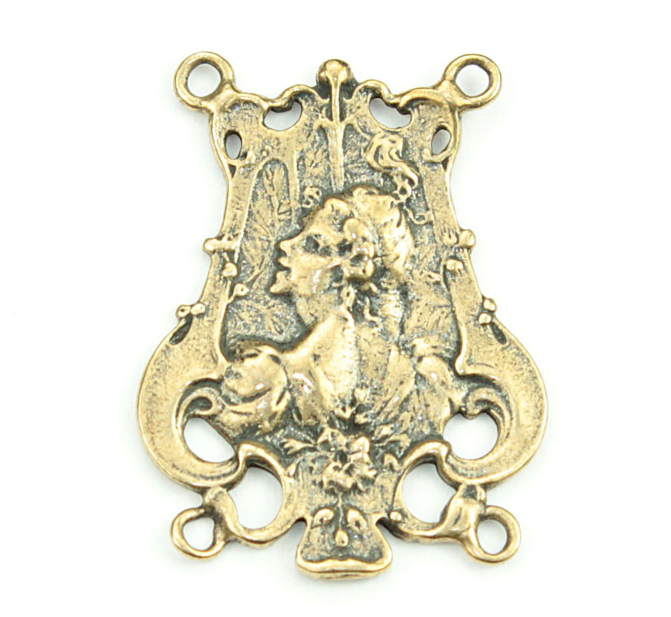 Woman Unique Decorated Religious Medallion | 3716