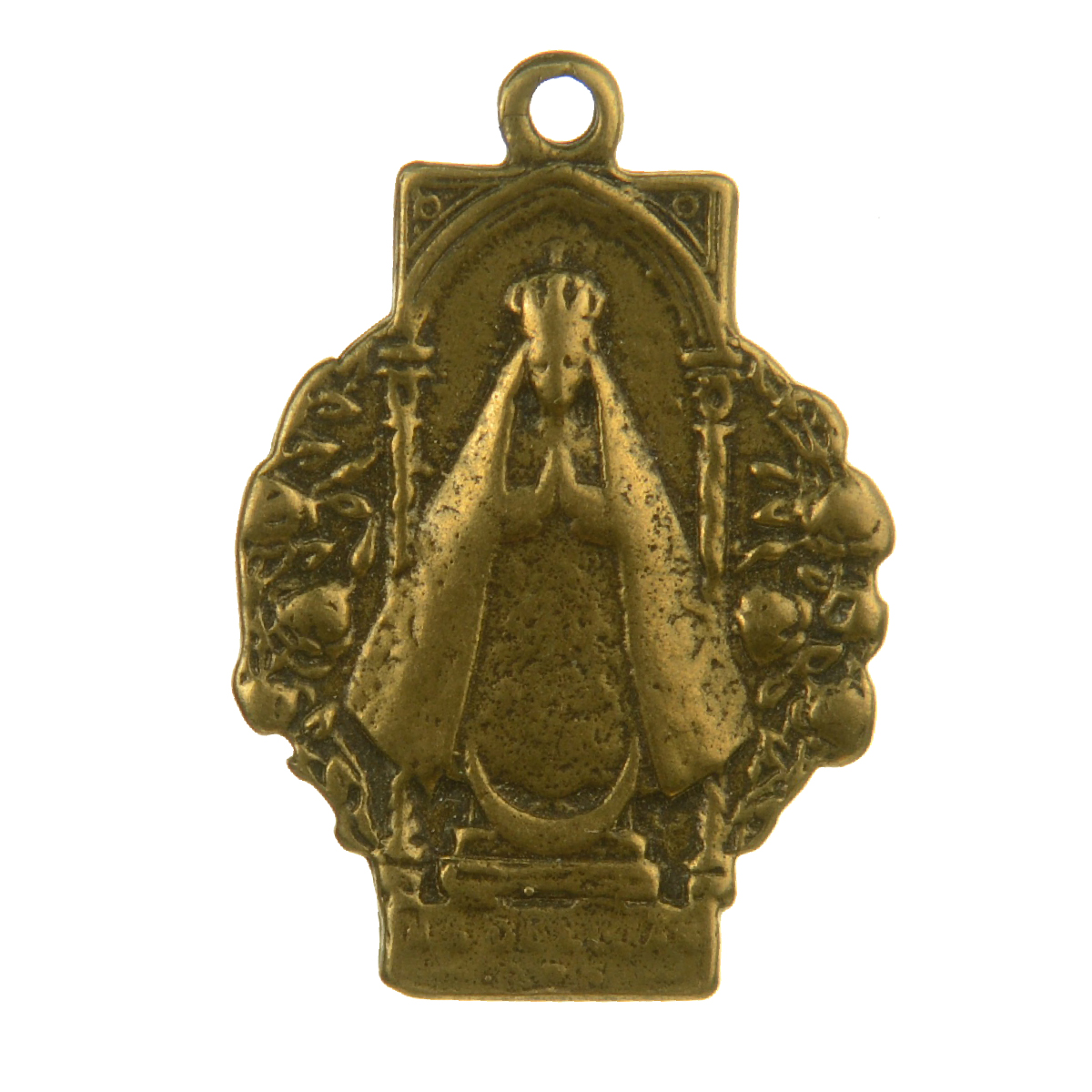 Spiritual Crowned Figure On Alter Medallion | 4061