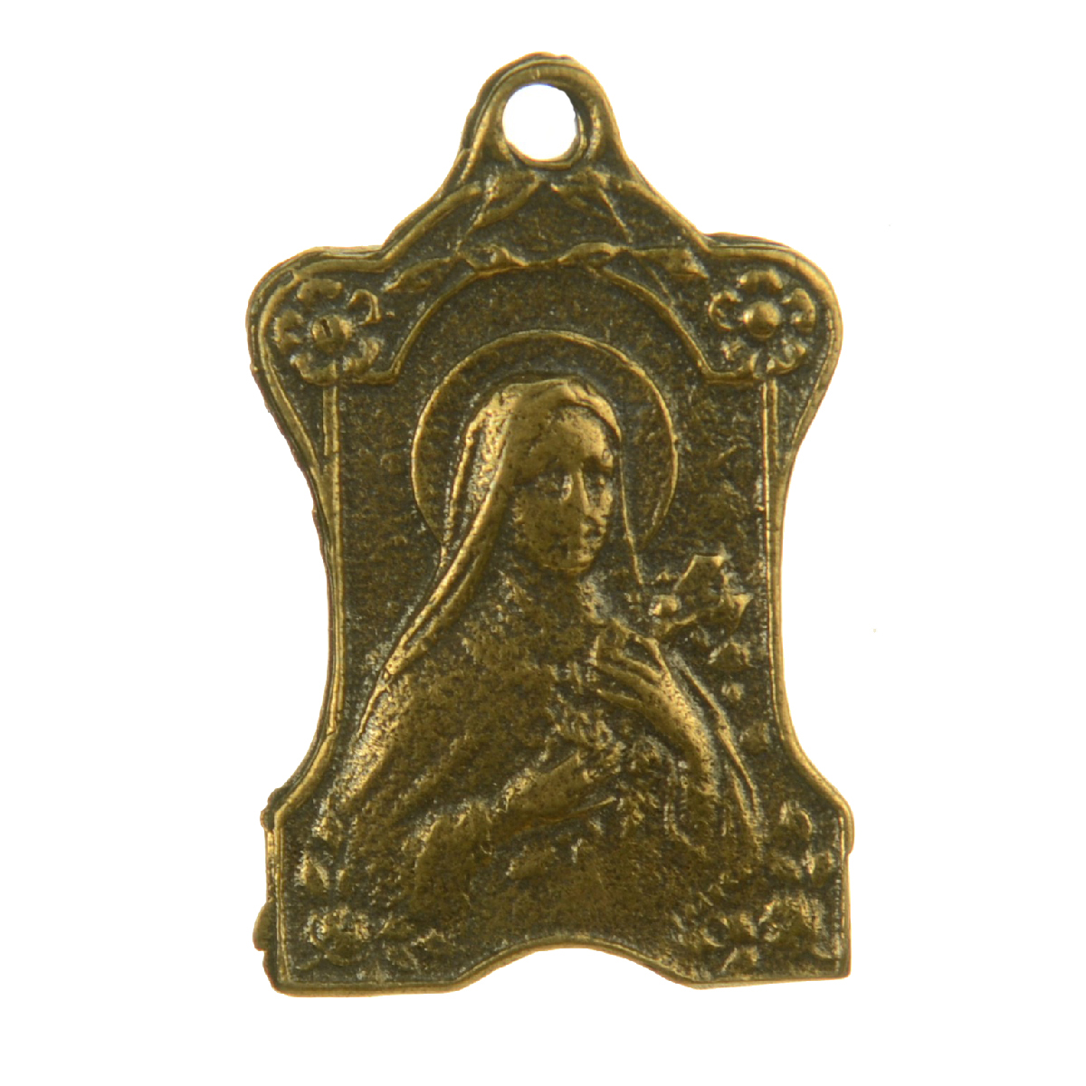 St. Therese Ancient Floral Medallion | 4063
