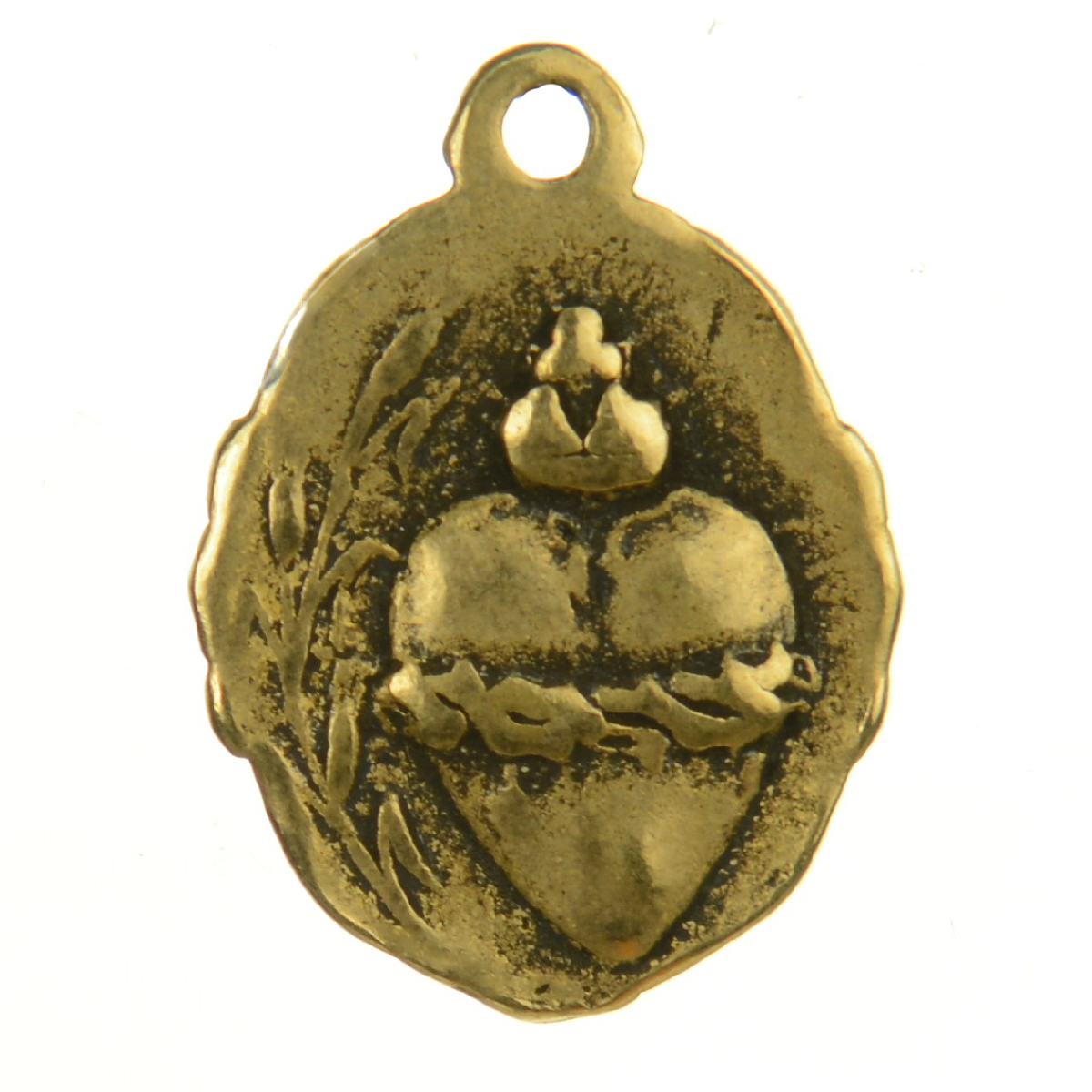Broken Heart Religious Antique Medallion | 4072