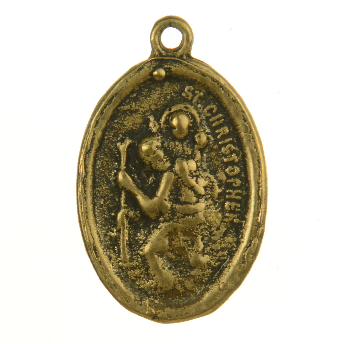 St. Christopher Abstract Ancient Medallion | 4081