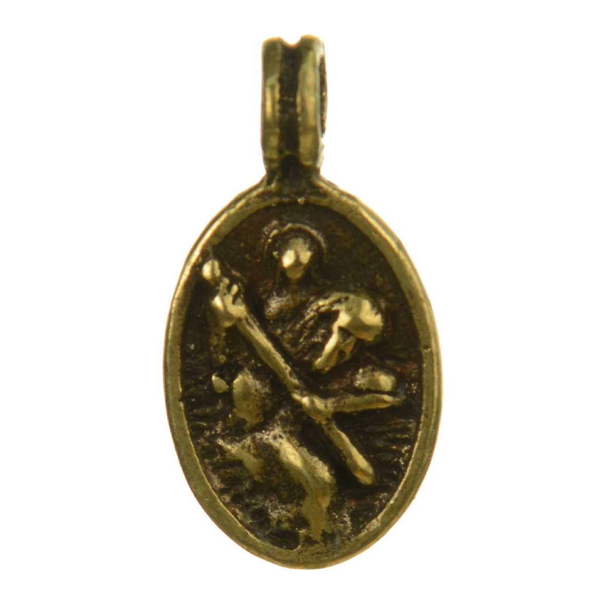 Antique Abstract St. Christopher Medallion | 4082