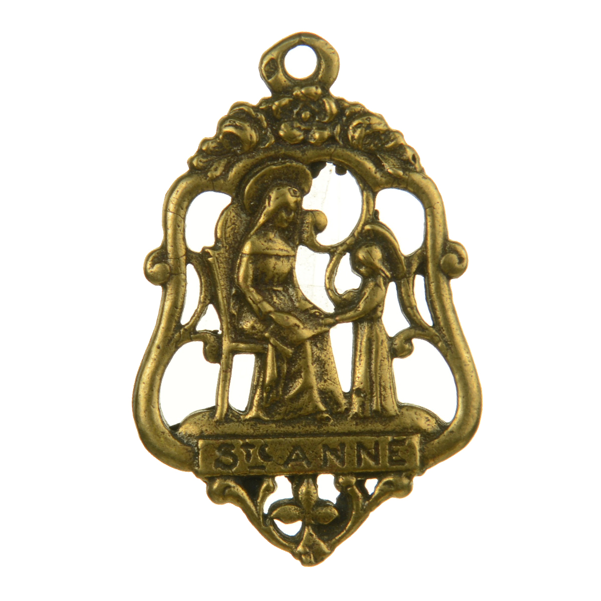 St. Anne & Child Floral Medallion | 4090