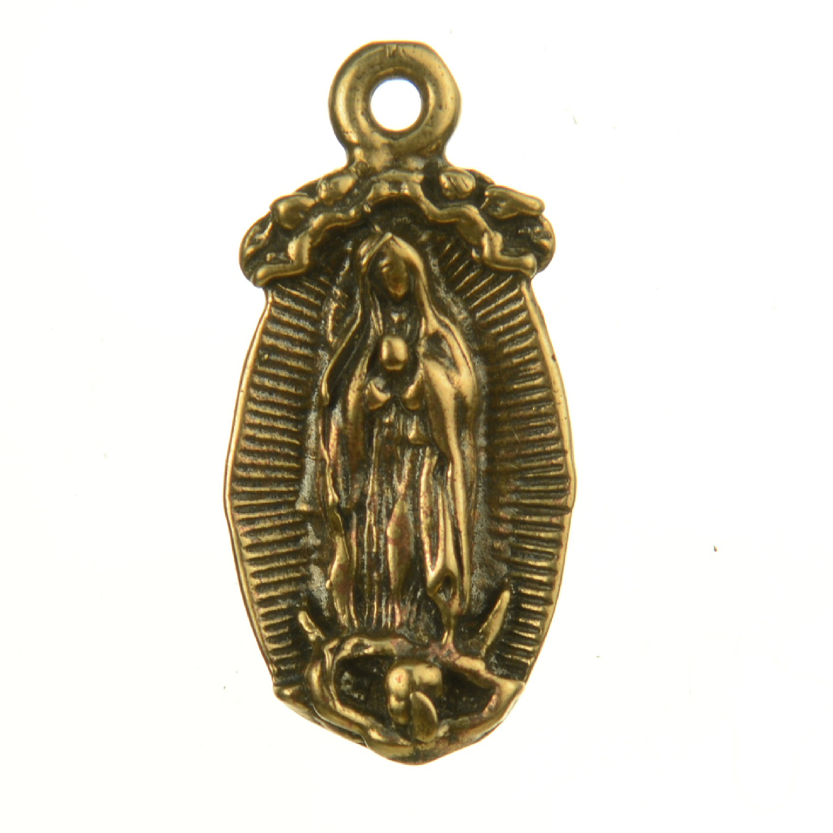 St. Barbara With Cup Encased Antique Medallion | 4112