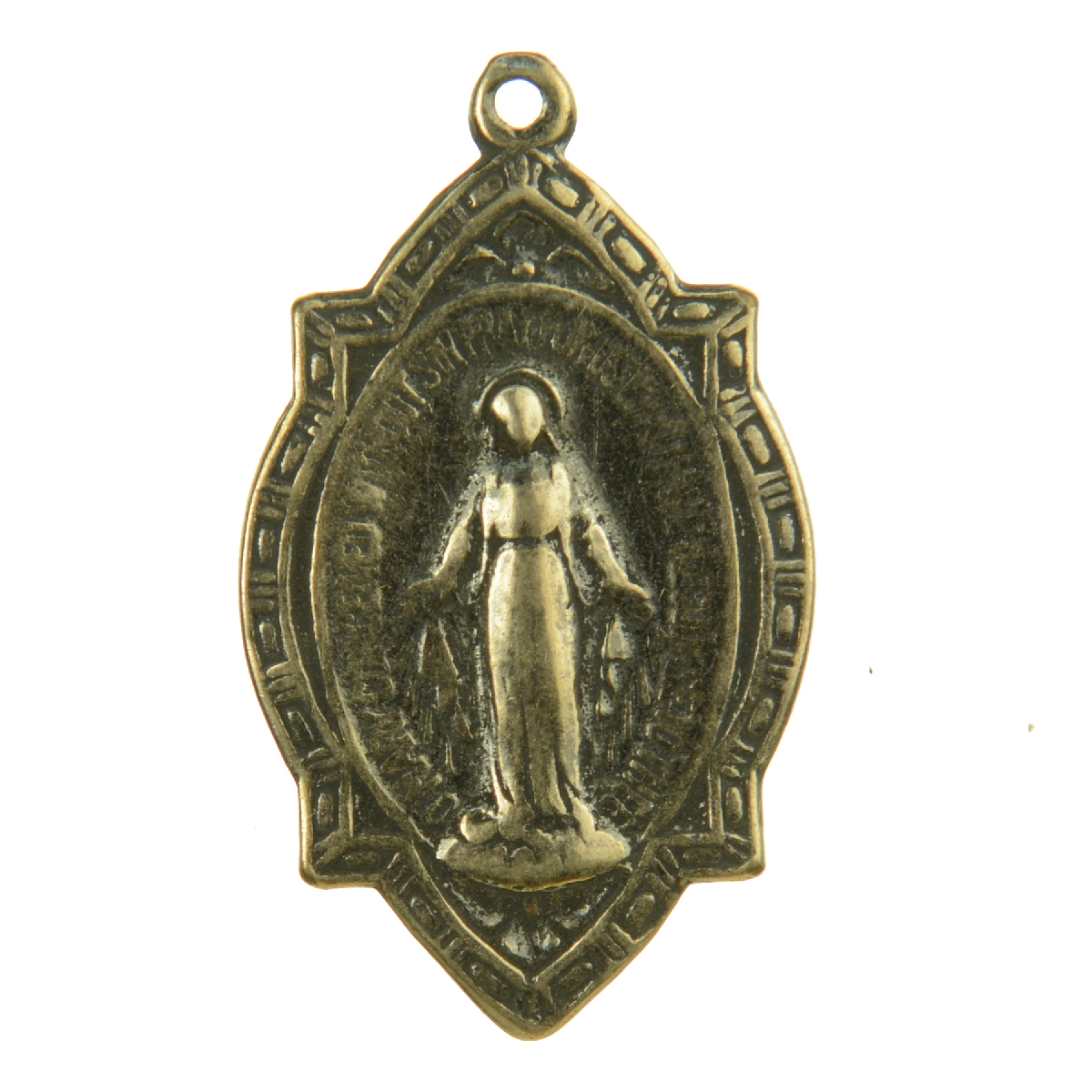 Ancient Blessed Mary Pray For Us Medallion | 4113