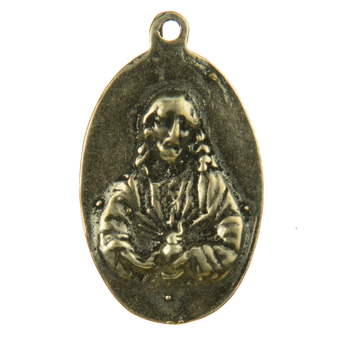 Ancient Oval Religious Embossed Medallion | 4116