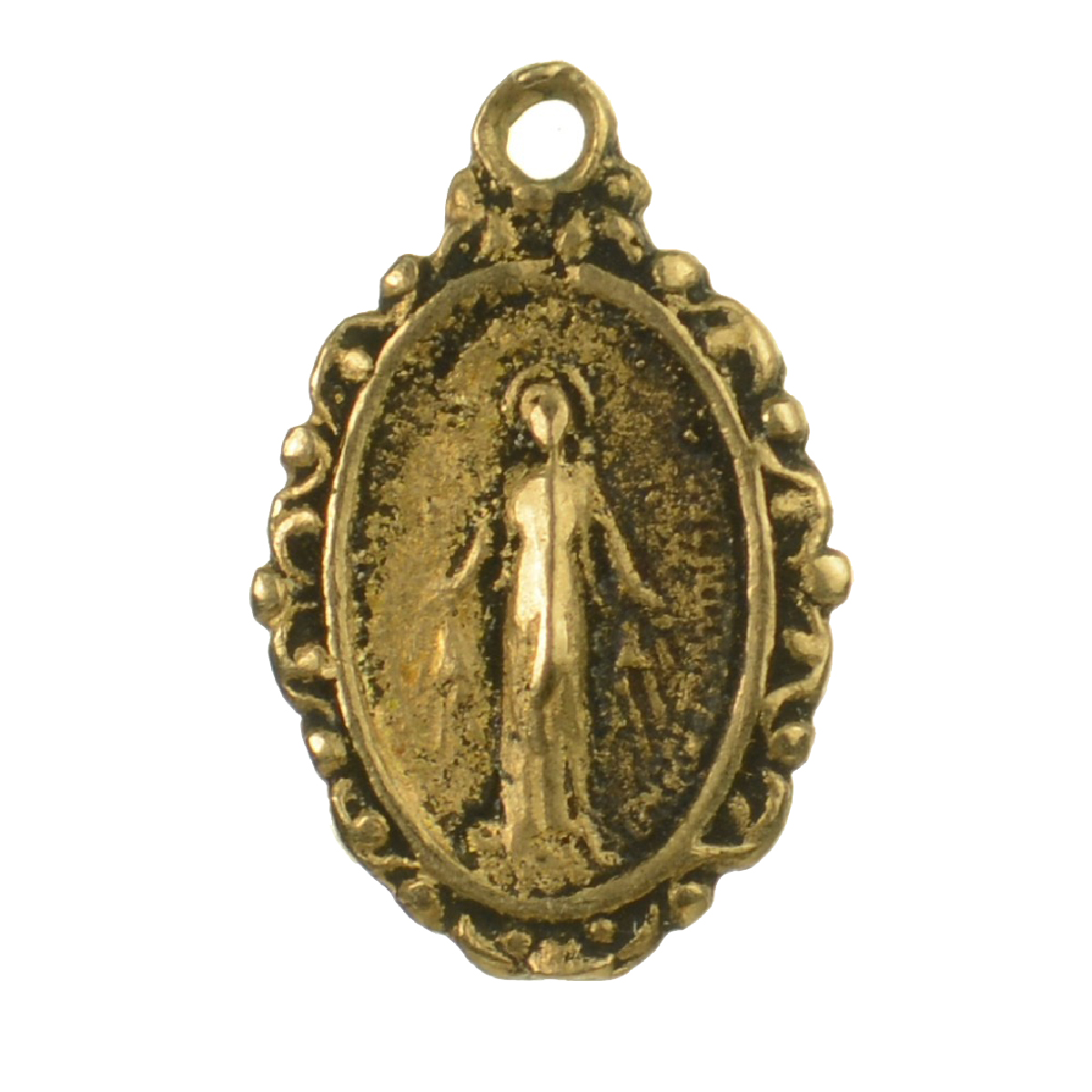 Engrained Edge Ancient Mother Mary Medallion | 4147