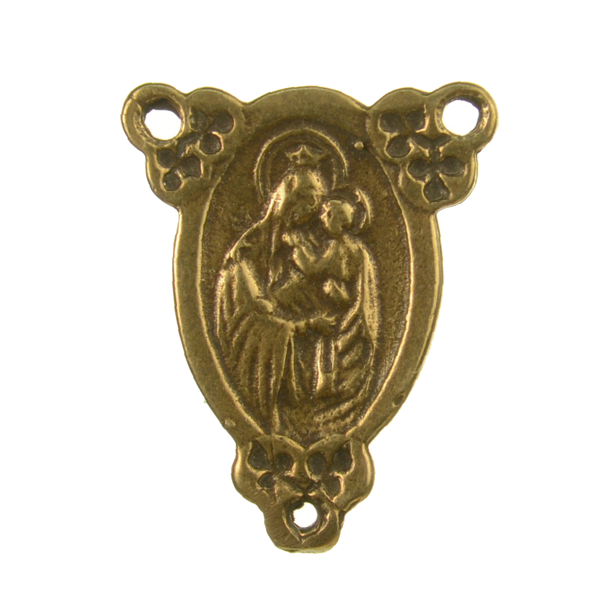 Abstract Mother Mary And Baby Jesus Oval Medallion | 4162