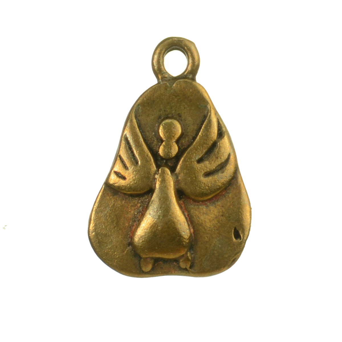 Dove Sculptured Ancient Triangular Rounded Medallion | 4201