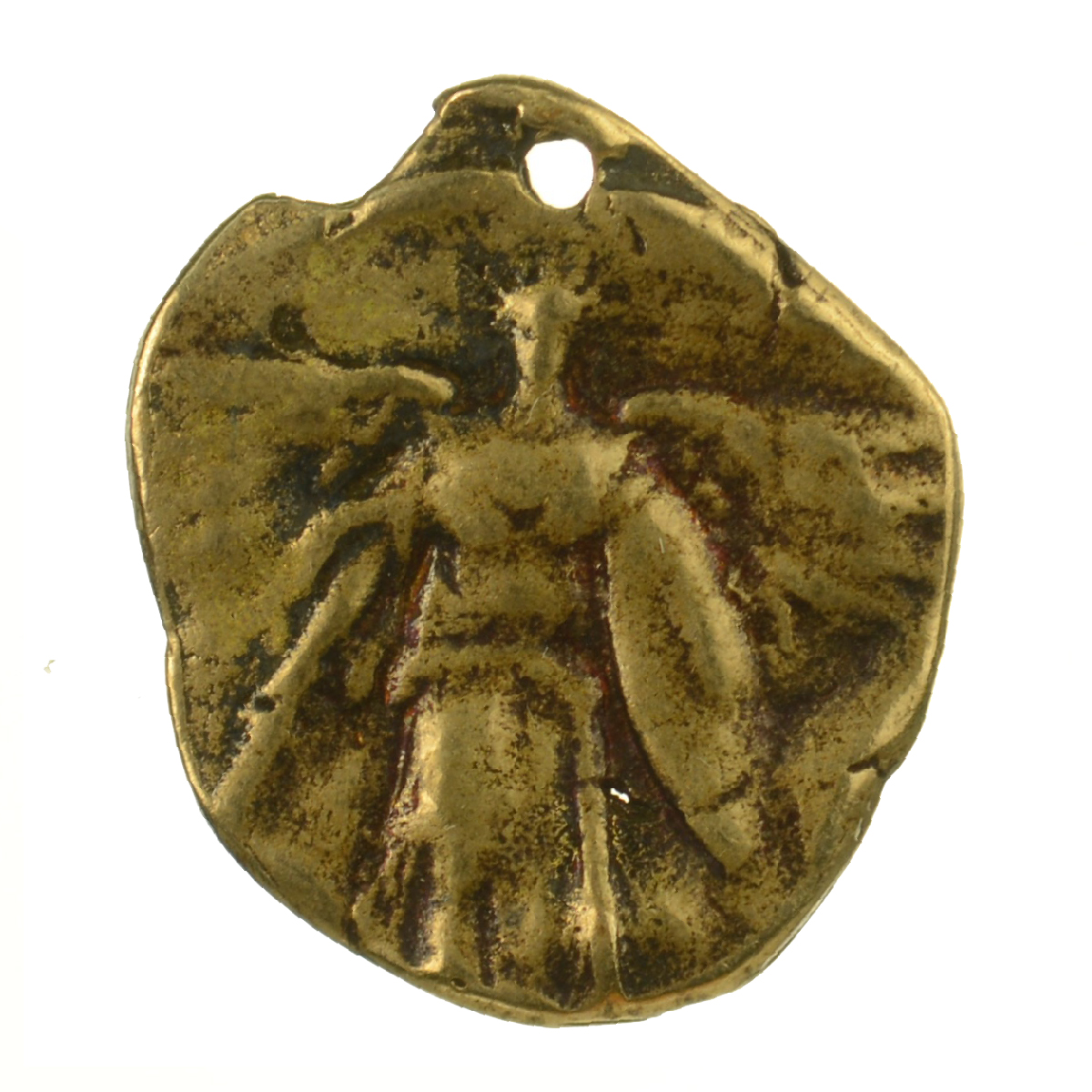 Archaic Hammered Angel Medallion | 4217