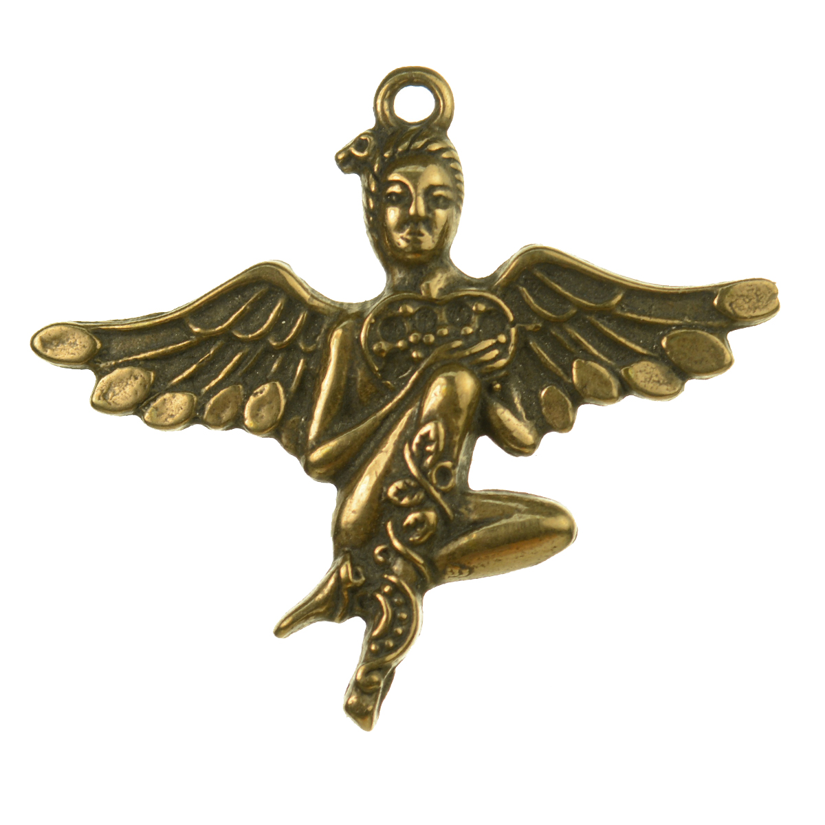 Modernized Angelic Figure Antique Medallion | 4224